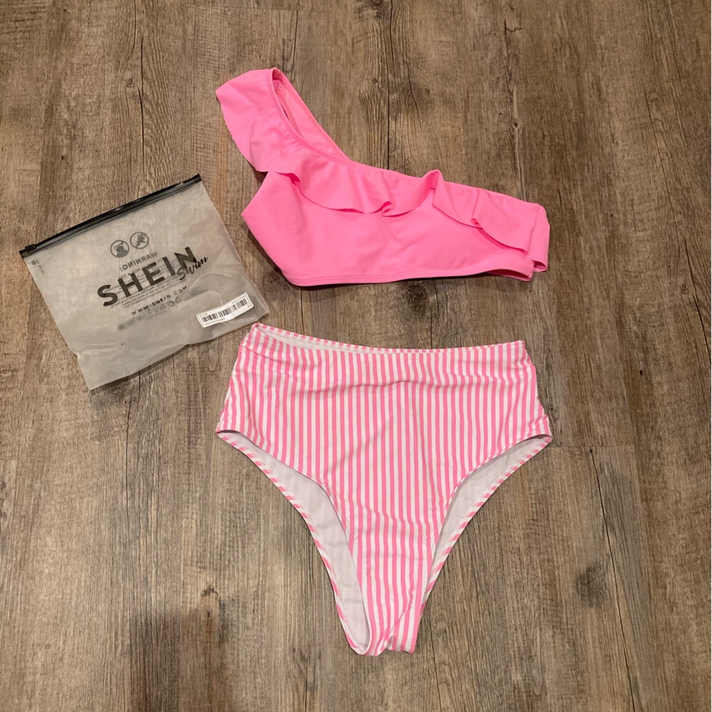 High waisted bathing suit